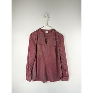 Cabi Womens Size Small Franklin Striped Blouse Red White Blue 5335 Office